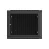 Lanberg 19" fali rack szekrény 9U/600X600 perforált ajtó, lapraszerelt, fekete