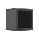 Lanberg 19" fali rack szekrény 12U/600X600 perforált ajtó, lapraszerelt, fekete