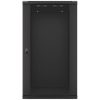 Lanberg 19" fali rack szekrény 22U/600X600 lapraszerelt, fekete V2