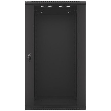 Lanberg 19" fali rack szekrény 22U/600X600 lapraszerelt, fekete V2