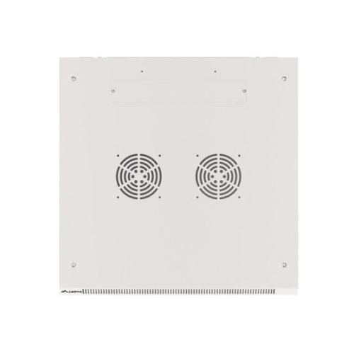Lanberg 19" fali rack szekrény 27U/600X600 üvegajtó, lapraszerelt, szürke V2