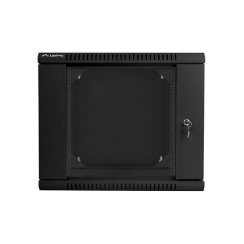 Lanberg 19" kétrészes fali rack szekrény 9U/600X600 lapraszerelt, fekete