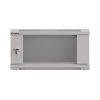 Lanberg 19" fali rack szekrény 4U/540X350 üvegajtó, lapraszerelt, szürke