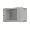 Lanberg 19" fali rack szekrény 6U/540X350 lapraszerelt, szürke V2