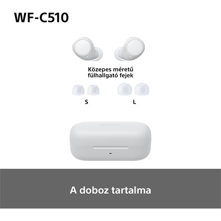 Sony WFC510W.CE7 True Wireless Bluetooth fehér fülhallgató