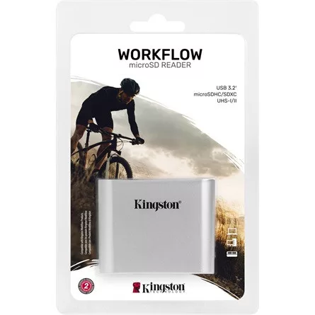 Kingston Workflow Dual-Slot USB3.2 Gen1 A microSDXC kártyaolvasó