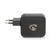 Nedis WGCHA100WBK töltő 100 W, GaN, PD3.0, QC 2,5 / 3,0 / 5,0 A, Kimenetek száma: 3, USB-A / 2x USB-C, fekete