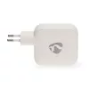Nedis WGCHA100WWT töltő 100 W, GaN, PD3.0, QC 2,5 / 3,0 / 5,0 A, Kimenetek száma: 3, USB-A / 2x USB-C, fehér