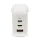 Nedis WGCHA70WWT töltő 70 W, GaN, PD3.0, QC 1,5 / 2,25 / 2,5 / 3,0 / 3,5 A, Kimenetek száma: 3, USB-A / 2x USB-C, fehér