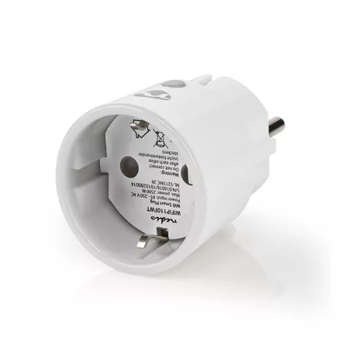 Nedis okos konektor WIFIP110FWT, Wi-Fi | IP21 | Teljesítménymérő | 2500 W | Dugó földelt érintkezővel