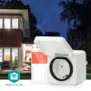 Nedis WIFIPO130FWT kültéri okos konnektor, Wi-Fi, IP44, fogyasztás mérő, 3680 W, földelt érintkező, Android™ / IOS
