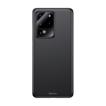 Baseus Samsung S20 Ultra 5G BASEUS WING műanyag telefonvédő 0.4mm, ultravékony, FÜSTSZÍNŰ