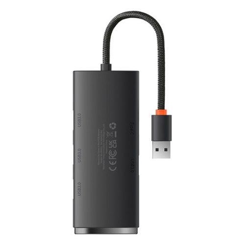 Baseus HUB Baseus Lite 4-Port USB Type-A HUB dokkoló állomás, 25 cm, fekete