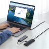 Baseus HUB Baseus Lite 4-Port USB Type-A HUB dokkoló állomás, 1m, fekete