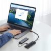 Baseus HUB Baseus Lite 4-Port USB Type-C HUB dokkoló állomás, 25 cm, fekete