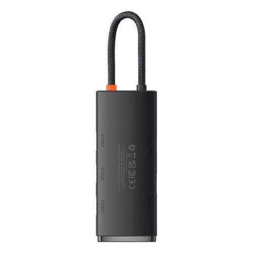 Baseus HUB Baseus Lite 5-Port USB Type-C HUB dokkoló állomás, fekete