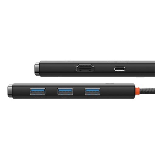 Baseus HUB Baseus Lite 5-Port USB Type-C HUB dokkoló állomás, fekete