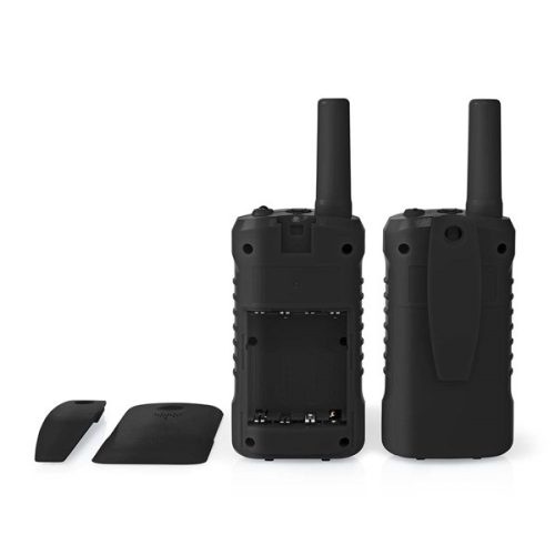 Nedis WLTK0610BK Walkie-Talkie készlet, 2 kézibeszélő 6 km-ig, 8 csatorna, 38 alcsatorna, 61 DCS kód, PTT/ VOX, LED lámp