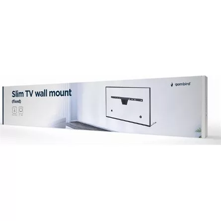 Gembird WM-S80F-01 Slim 37"-80" monitor TV fali tartó fekete