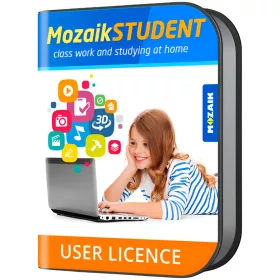   MOZAIK EDUCATION Mozaik STUDENT license for all platform, for one student, 1 year