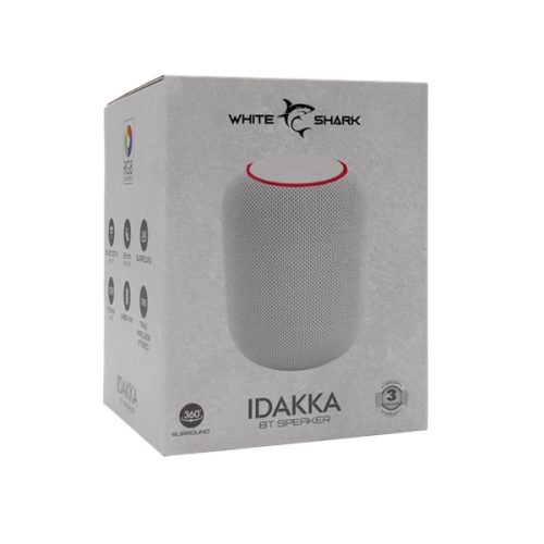 WHITESHARK WHITE SHARK GBT-619W IDAKKA-W BLUETOOTH HANGSZÓRÓ 2x5W, TWS, fehér, 2400mA