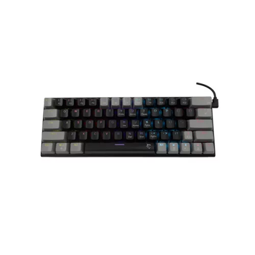 WHITESHARK WHITE SHARK WAKIZASHI-B-G/BL-US, GK-002112-B-G/BL-US fekete/szürke mechanikus gamer billentyűzet, angol