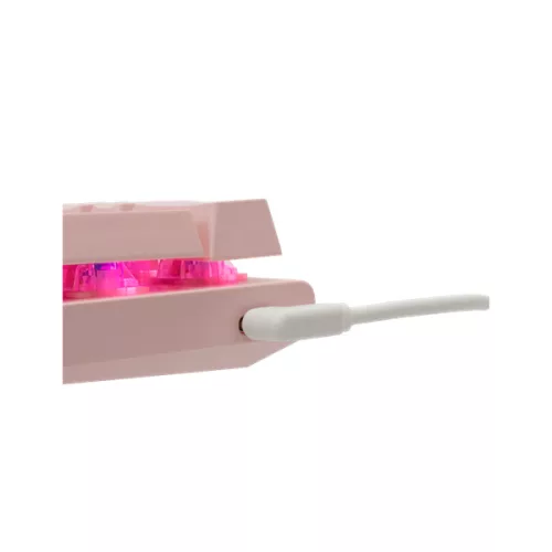 WHITESHARK WHITE SHARK W029928 WAKIZASHI-P/BL-US pink mechanikus gamer billentyűzet, kék kapcs. (angol)