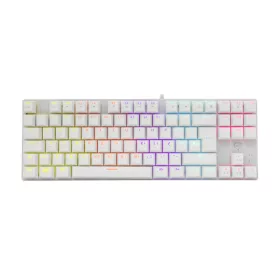  WHITESHARK WHITE SHARK WS GK-2106W/R-US COMMANDOS fehér mechanikus angol (red switch) gamer billentyűzet