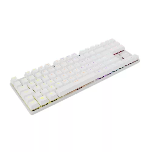 WHITESHARK WHITE SHARK WS GK-2106W/R-US COMMANDOS fehér mechanikus angol (red switch) gamer billentyűzet