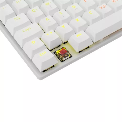 WHITESHARK WHITE SHARK WS GK-2106W/R-US COMMANDOS fehér mechanikus angol (red switch) gamer billentyűzet