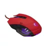 WHITESHARK WHITE SHARK HANNIBAL-2 piros gamer egér