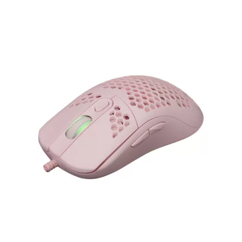 WHITESHARK WHITE SHARK GM-5007P GALAHAD gamer egér, pink, 6400 dpi