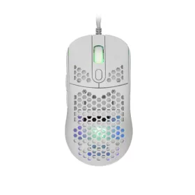   WHITESHARK WHITE SHARK GM-5007W GALAHAD gamer egér, fehér, 6400 dpi