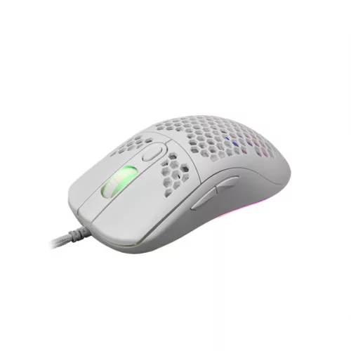 WHITESHARK WHITE SHARK GM-5007W GALAHAD gamer egér, fehér, 6400 dpi