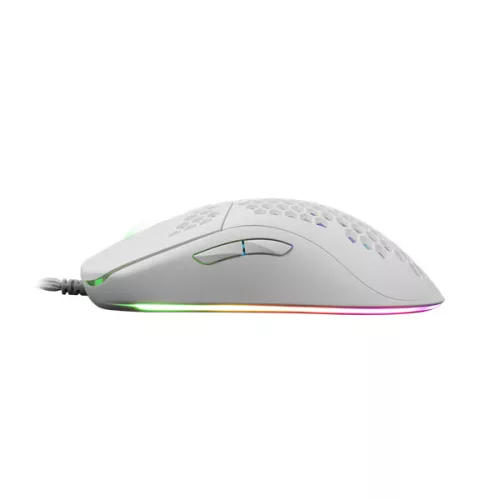WHITESHARK WHITE SHARK GM-5007W GALAHAD gamer egér, fehér, 6400 dpi