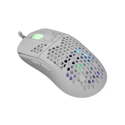 WHITESHARK WHITE SHARK GM-5007W GALAHAD gamer egér, fehér, 6400 dpi