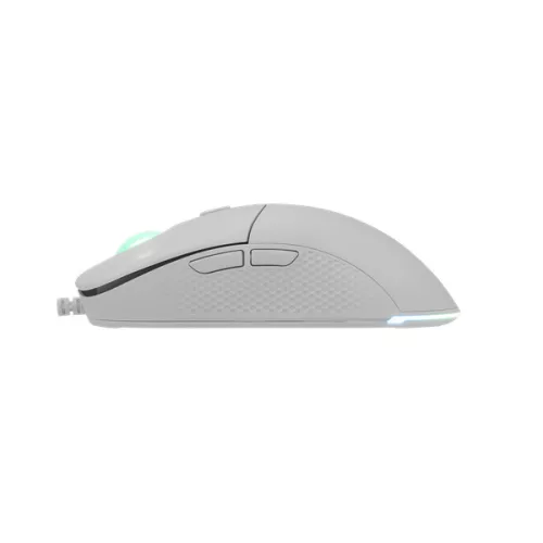 WHITESHARK WHITE SHARK BAGDEMAGUS-W, GM-5010W gamer egér, 6D, fehér, 7200 dpi, RGB