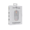 WHITESHARK WHITE SHARK BAGDEMAGUS-W, GM-5010W gamer egér, 6D, fehér, 7200 dpi, RGB