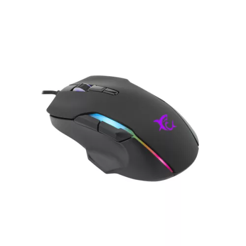 WHITESHARK WHITE SHARK MORHOLT (GM-9009) gamer egér, 7D, fekete, 7200 dpi, RGB