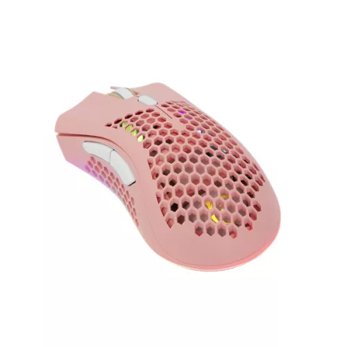 WHITESHARK WHITE SHARK LIONEL-P, WGM-5012P vezeték nélküli gamer egér, pink, 10000 dpi