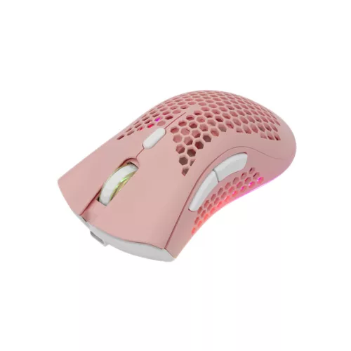 WHITESHARK WHITE SHARK LIONEL-P, WGM-5012P vezeték nélküli gamer egér, pink, 10000 dpi
