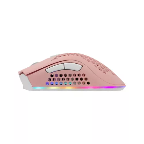 WHITESHARK WHITE SHARK LIONEL-P, WGM-5012P vezeték nélküli gamer egér, pink, 10000 dpi