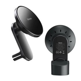 BASEUS autós tartó műszerfalra, MagSafe, FEKETE