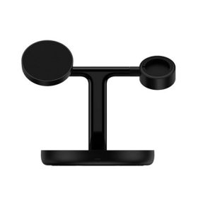   Baseus Apple Watch Series 5 44mm BASEUS hálózati töltő 3in1 15W, Apple Airpods töltő, FEKETE