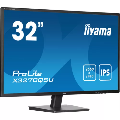 IIYAMA ProLite monitor, IPS, 31.5", 2560x1440, 16:9, 250 cd/m˛, 3ms, 1200:1, HDMI/DisplayPort/3xUSB