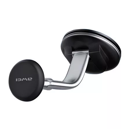 AWEI X45 autós tartó műszerfalra, alumínium, FEKETE