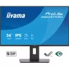 IIYAMA ProLite monitor, IPS, 23.8", 1920x1080, 16:9, 350 cd/m˛, 1ms, 1500:1, HDMI/DisplayPort/USB/RJ45