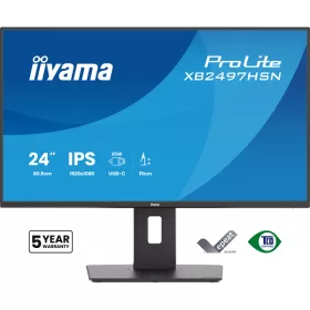   IIYAMA ProLite monitor, IPS, 23.8", 1920x1080, 16:9, 350 cd/m˛, 1ms, 1500:1, HDMI/DisplayPort/USB/RJ45