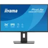 IIYAMA ProLite monitor, IPS, 23.8", 1920x1080, 16:9, 350 cd/m˛, 1ms, 1500:1, HDMI/DisplayPort/USB/RJ45