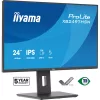IIYAMA ProLite monitor, IPS, 23.8", 1920x1080, 16:9, 350 cd/m˛, 1ms, 1500:1, HDMI/DisplayPort/USB/RJ45